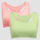 MP Women's Essentials Bralette (2-pack) - Gul/rosa - XS