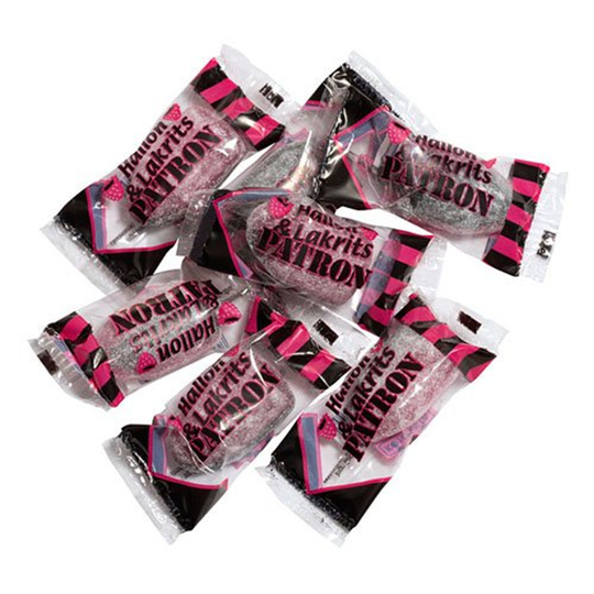 Patroner Lakrits/Hallon i Storpack - 5 kg