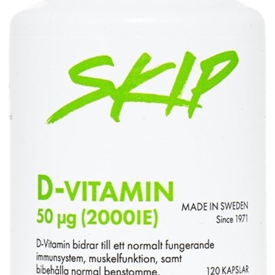 Skip Nutrition Skip D-vitamin 50 mcg 120 kapslar