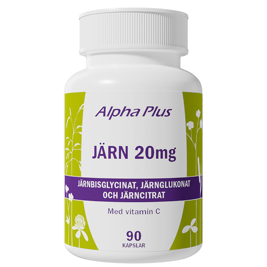 Alpha Plus Järn 20 mg 90 st