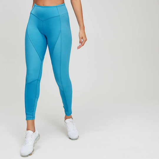 MP Textured Training Women's Leggings - Blå - S