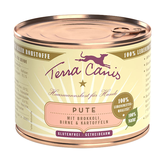 Terra Canis 6 x 200 g - Kalkon med broccoli, päron & potatis