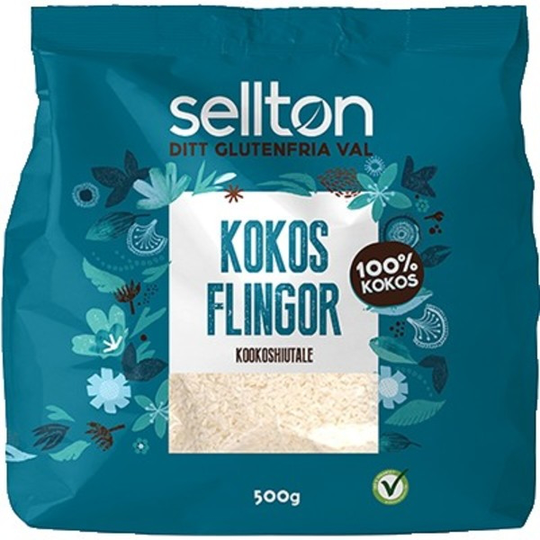 Sellton Kokosflingor 500 g