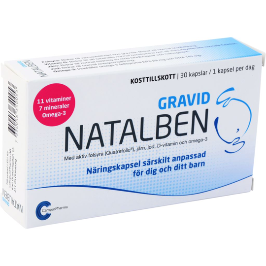 Natalben Gravid kosttillskott 30 st