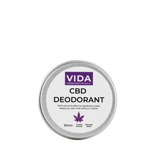 Pura Vida CBD Deodorant Cream Jar, 30ml ekologisk