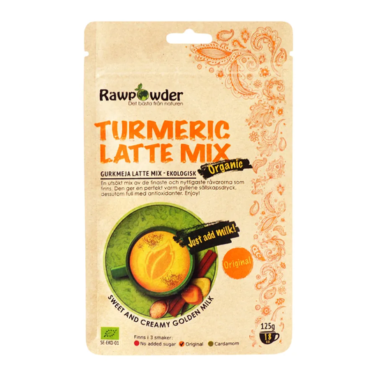 Rawpowder Turmeric Latte Mix Original, 125g ekologisk