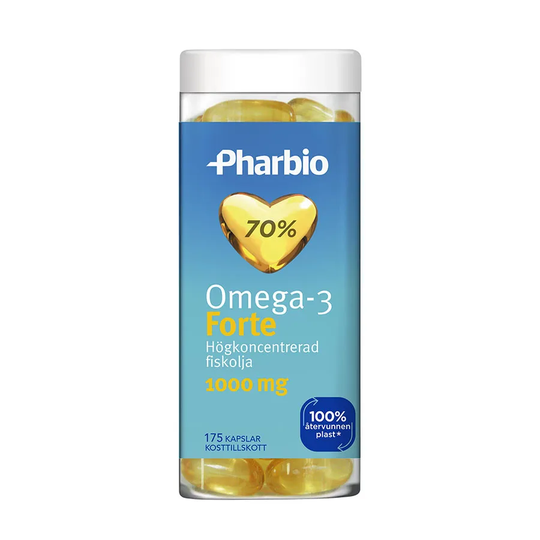 Pharbio Omega-3 forte 1000mg, 120 kapslar