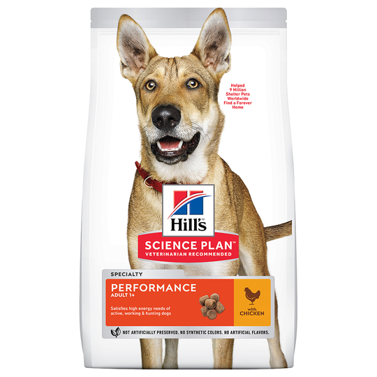 Ekonomipack: 2 x Hill's Science Plan hundfoder - Performance Medium Chicken (2 x 14 kg)