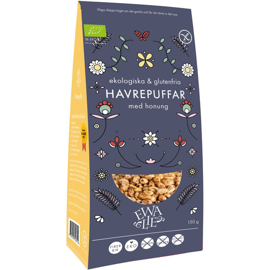 Ewalie Glutenfria Havrepuffar 150 g