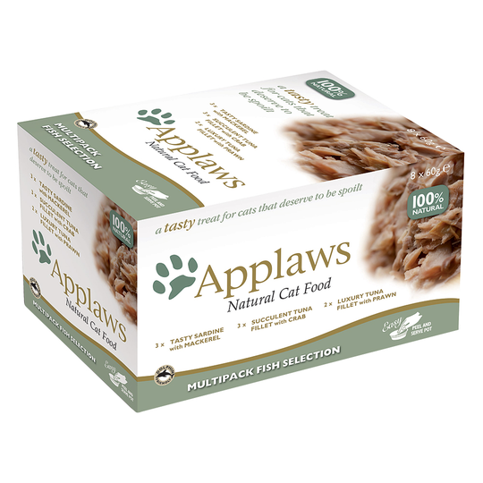 Blandpack: Applaws Cat Pot Selection kattmat - 24 x 60 g Fiskvarianter