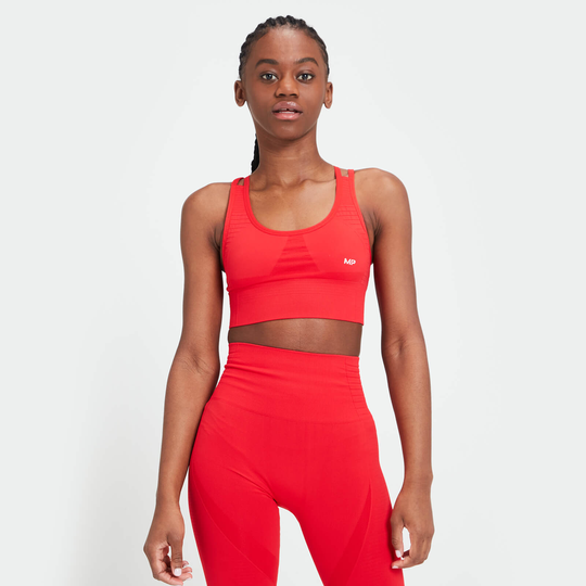Limited Edition MP Women's Tempo Seamless Sport BH - Röd - XS
