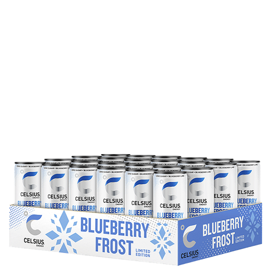 24 x Celsius, 355 ml, Blueberry Frost, Kort datum