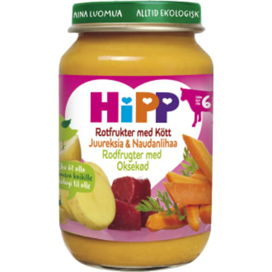 Hipp Rotfrukter med Kött 6m 190g