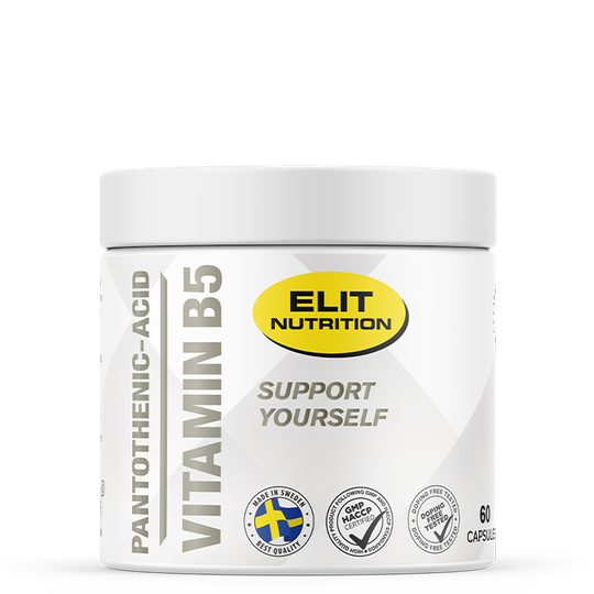 ELIT Pantothenic Acid, Vitamin B5, 60 caps