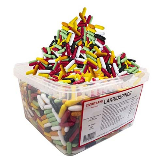 Lakritspinnar Lösvikt i Burk - 2.5 kg